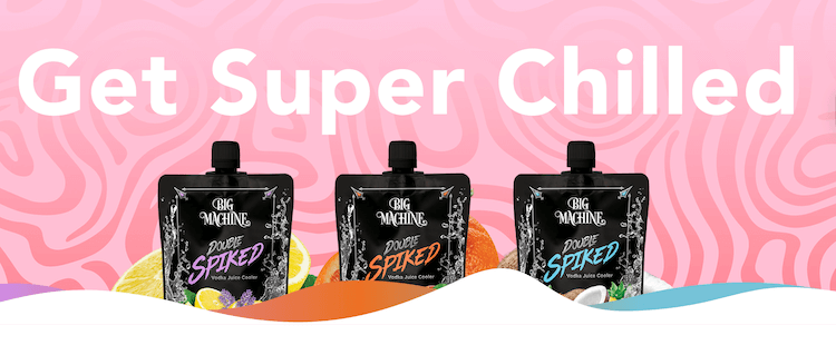 Smartphone screen showing text about Voyager film starter kit and an image of a black film camera with 35mm film and a AAA alkaline battery on a black padded pouch.